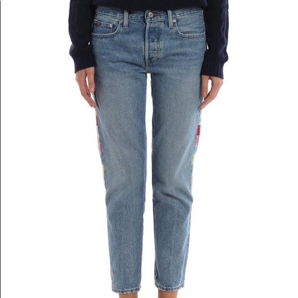 RARE Polo Ralph Lauren Avery Boyfriend logo Jeans - Picture 16 of 16